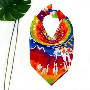● Colorful Tie Dye Bandana Scarf